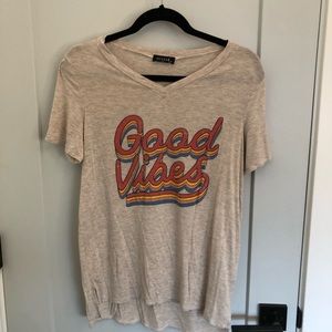 Cream graphic T-shirt